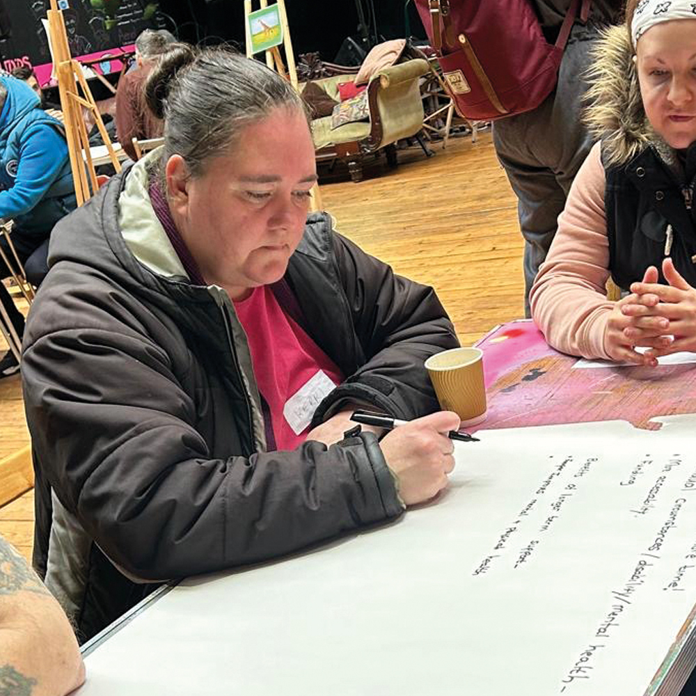 Design session at Library with The Homeless Alliance